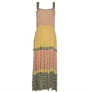 Kiwi and punch Floral Sundress